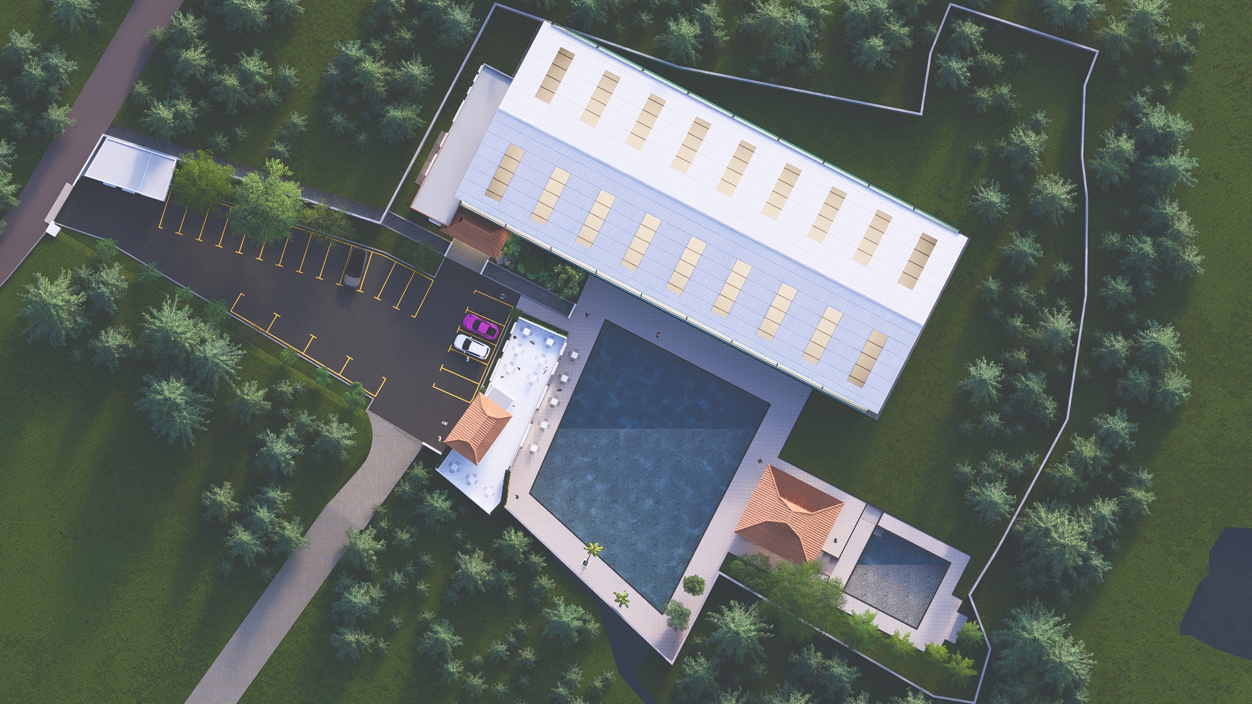 Desain Site Plan Bangunan